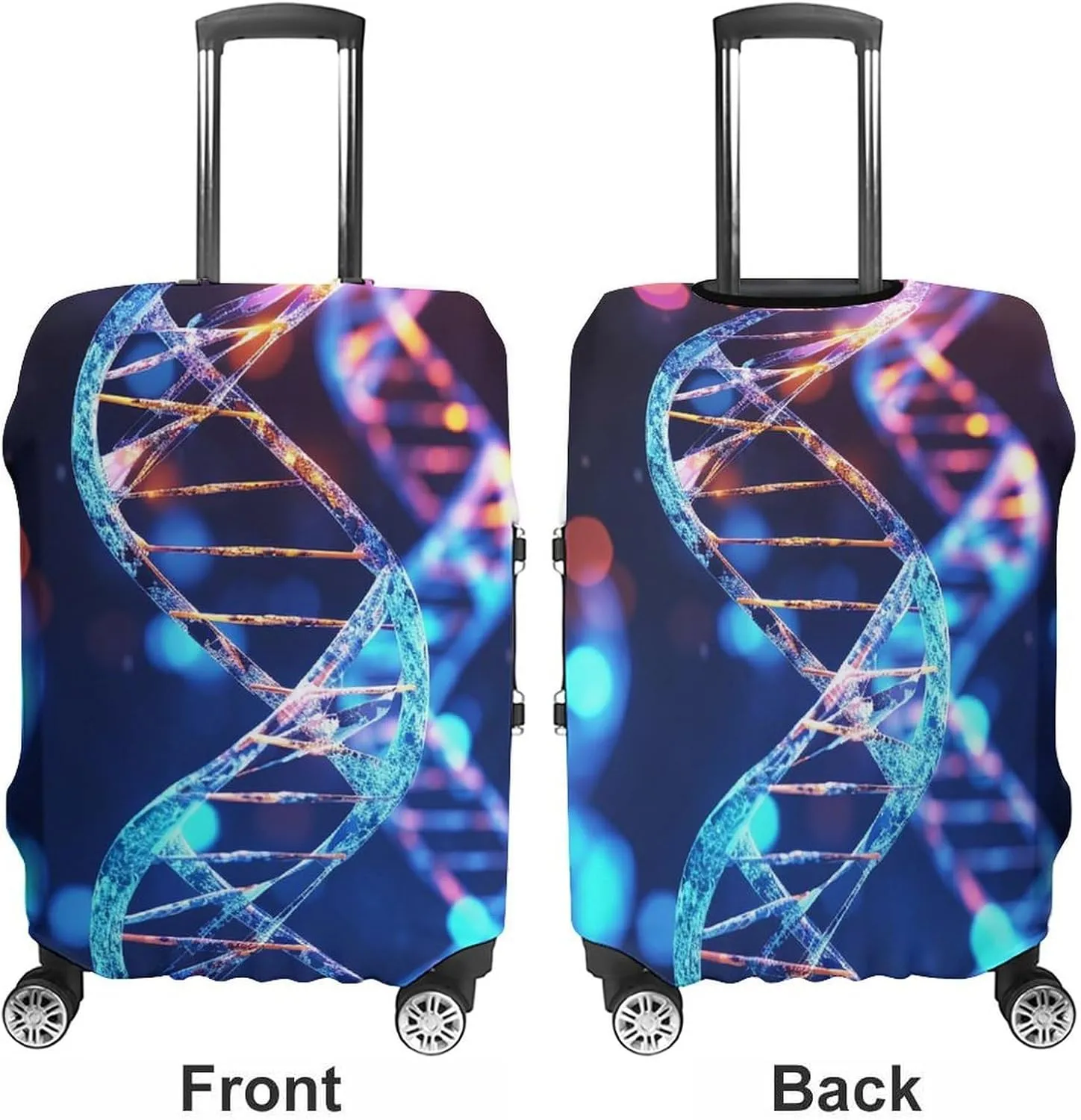 Suitcase Covers for Luggage DNA Genetic Helix Fashion Luggage Cover Washable Protector Waterproof Suitcase Cover Anti-scratch Travel Suitcases Covers Case for 19-32 Inch Luggages XL