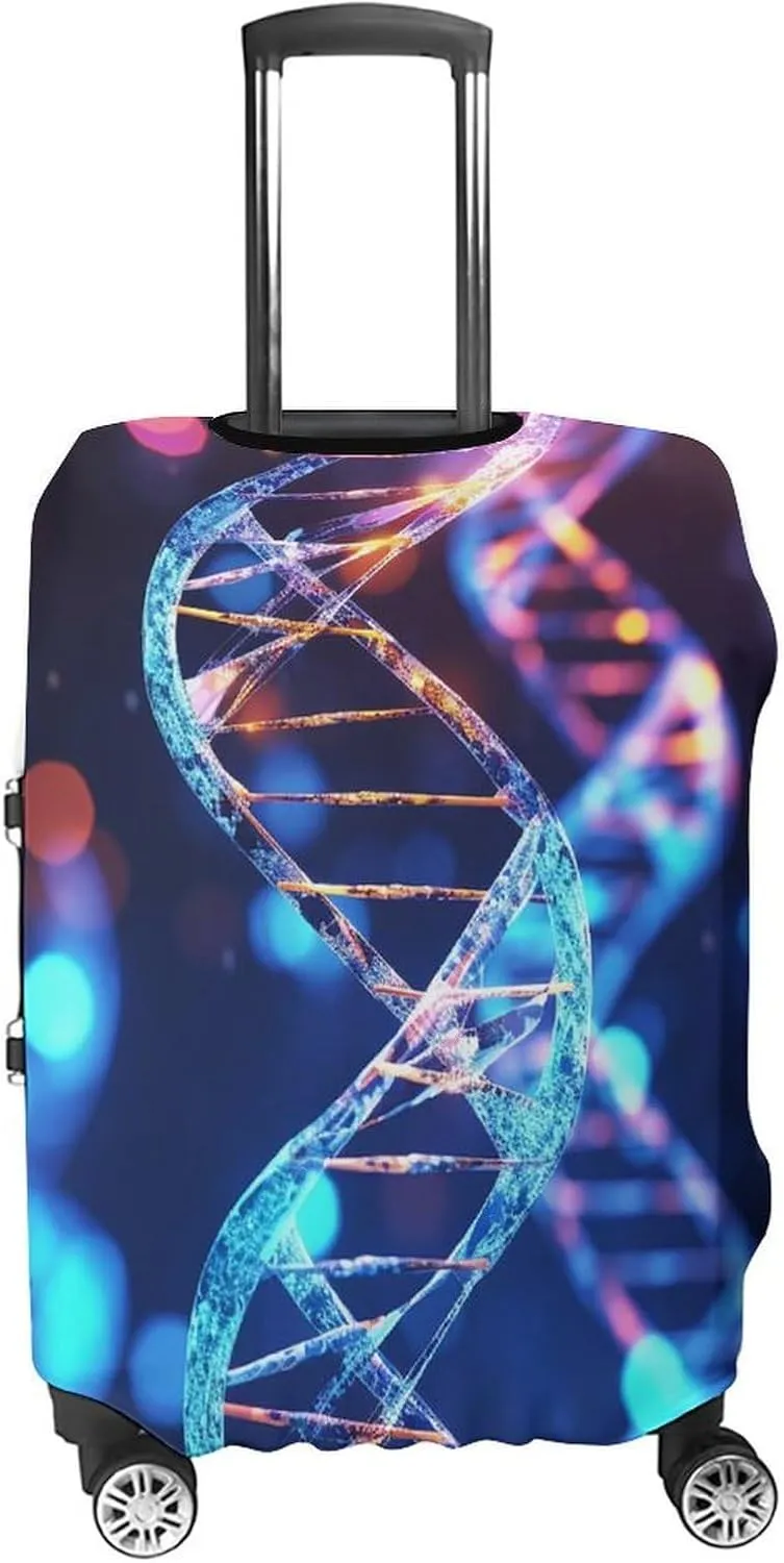 Suitcase Covers for Luggage DNA Genetic Helix Fashion Luggage Cover Washable Protector Waterproof Suitcase Cover Anti-scratch Travel Suitcases Covers Case for 19-32 Inch Luggages XL