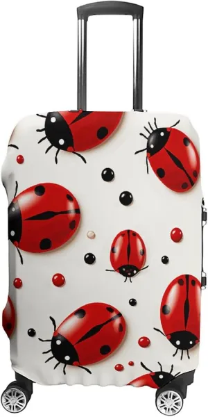 Suitcase Covers for Luggage Red Ladybug Fashion Luggage Cover Washable Protector Waterproof Suitcase Cover Anti-scratch Travel Suitcases Covers Case for 19-32 Inch Luggages XL