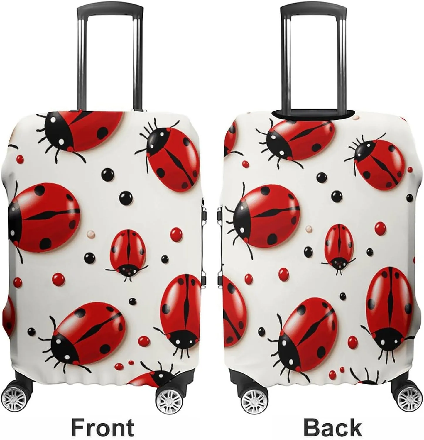 Suitcase Covers for Luggage Red Ladybug Fashion Luggage Cover Washable Protector Waterproof Suitcase Cover Anti-scratch Travel Suitcases Covers Case for 19-32 Inch Luggages XL