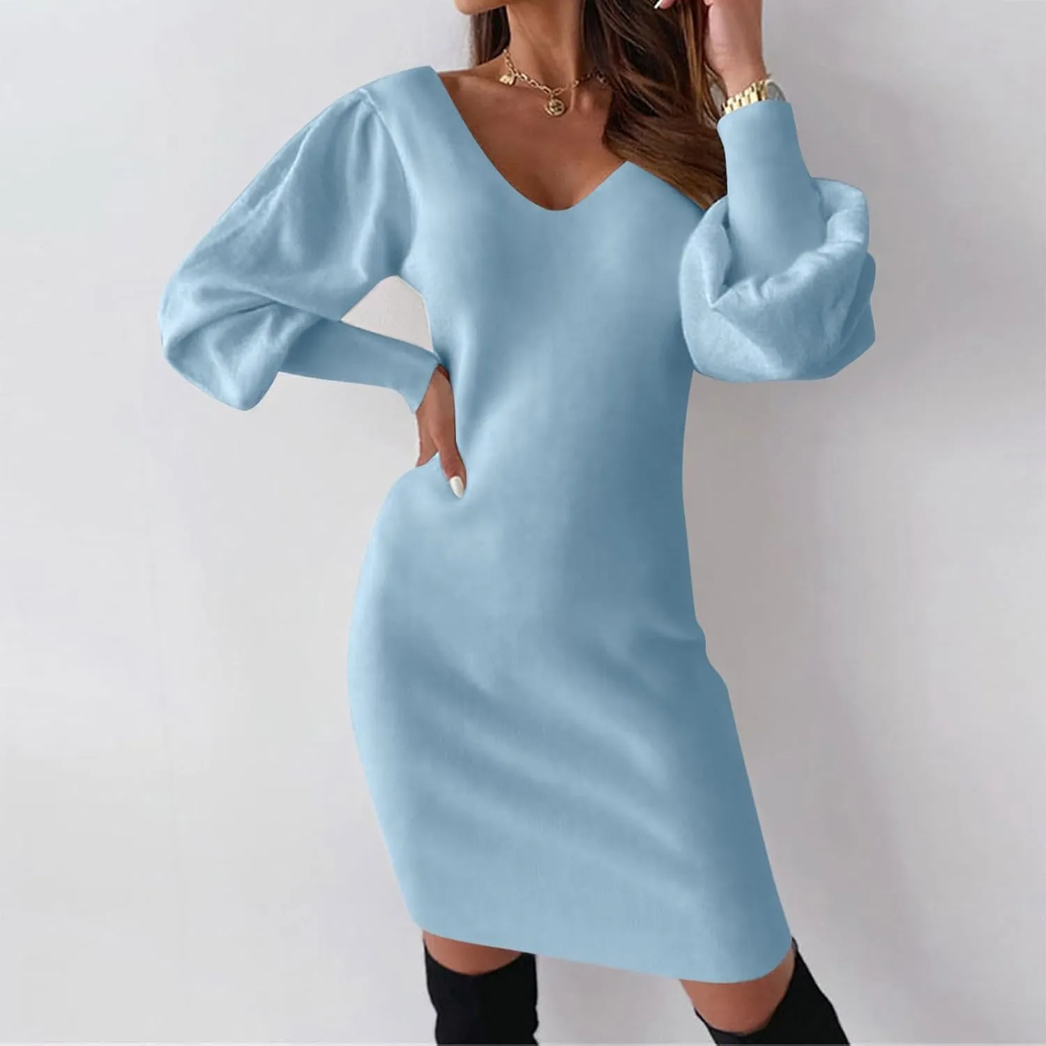 Summer Dresses for Women 2025 V-Neck Long Sleeve Sundresses A-Line Ladies Elegant Lace Crochet Beach Mini Dress