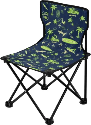 Summer Green Blue Elements Collapsible Camping Chairs for Adults Lightweight Backpack Chairs for Adults Includes Carry Bag