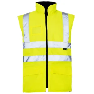 Supertouch Hi Vis Yellow Interactive Bodywarmer