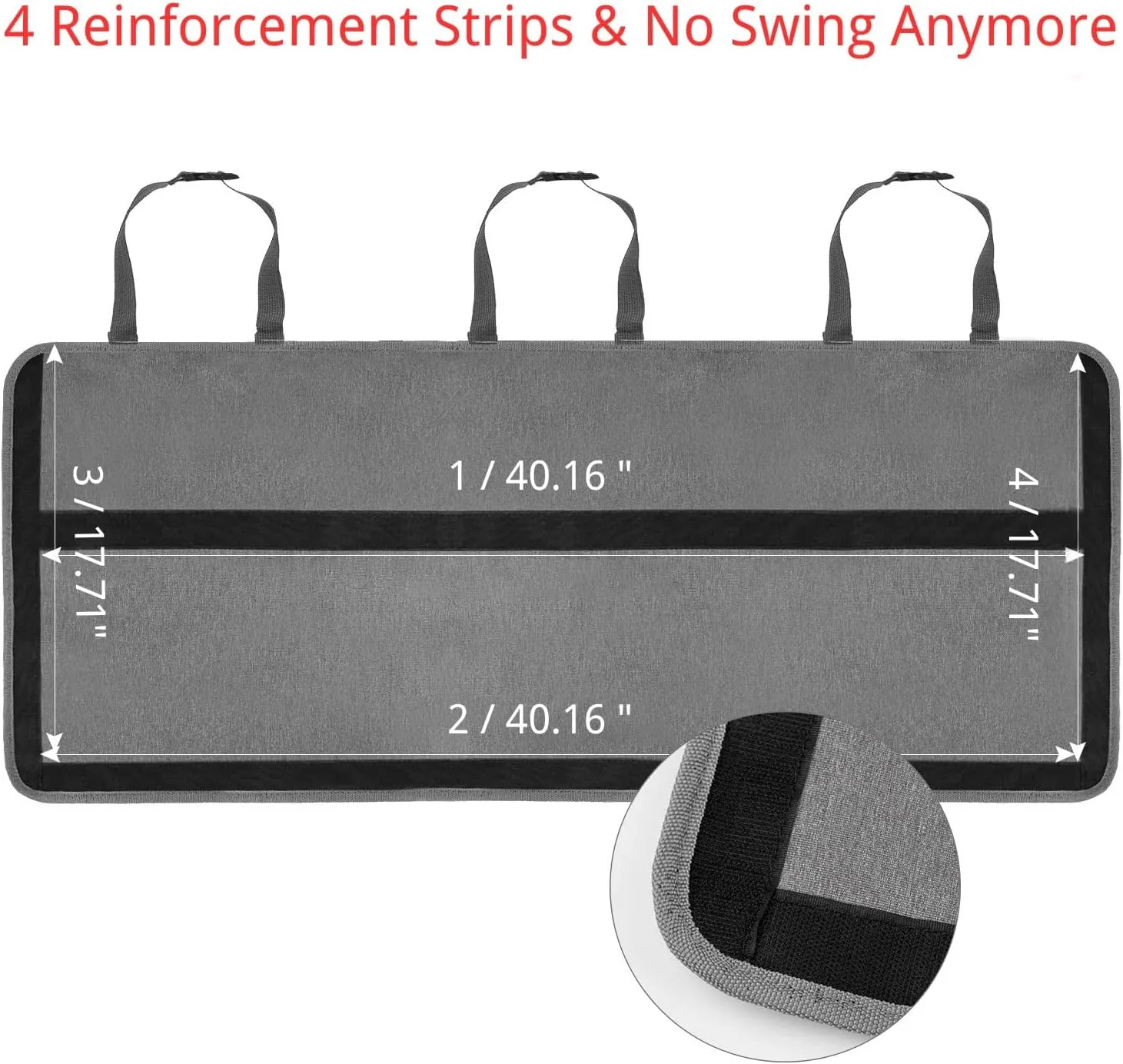 SURDOCA Hanging Trunk Organizer for SUV, [UPGRADED 7 Times] Car Organizers and Storage, Car Accessories Interior, Space Saving Expert-XL Grey
