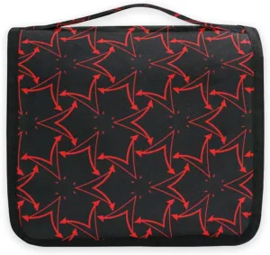 susiyo Hanging Toiletry Bag Toiletry Travel Organizer for Women Girls Mens Toiletries Portable Makeup Organizer Cosmetic Bag Pouch Bathroom Bags with Sturdy，Red Line Segment