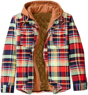 Sweatshirts for Men,Men's Button Down Regular Fit Long Sleeve Plaid Flannel Casual Shirts Men's Cotton Flannel Shirt Top
