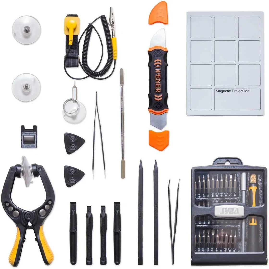 Syba Precision Screwdriver Set with Magnetic Driver Kit, Professional Electronics Repair Tool Kit with Portable Oxford Bag for Repair Cell Phone, iPhone, iPad, Watch, Tablet, PC, MacBook and More