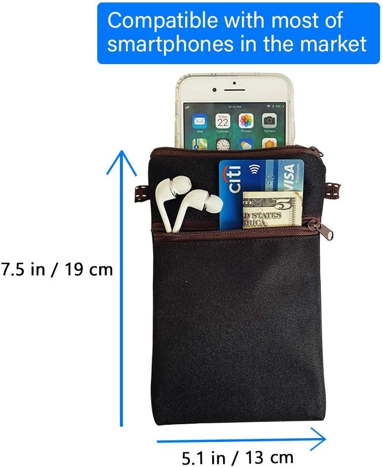 Tainada Women Crossbody Shoulder Travel Zippered Wallet Purse Clutch Phone Bag w/Detachable Strap (Ethnic Pattern)