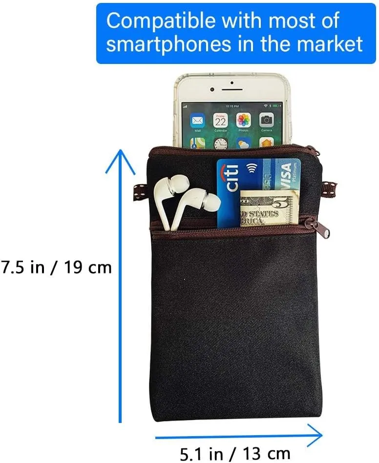Tainada Women Crossbody Shoulder Travel Zippered Wallet Purse Clutch Phone Bag w/Detachable Strap (Ethnic Pattern)