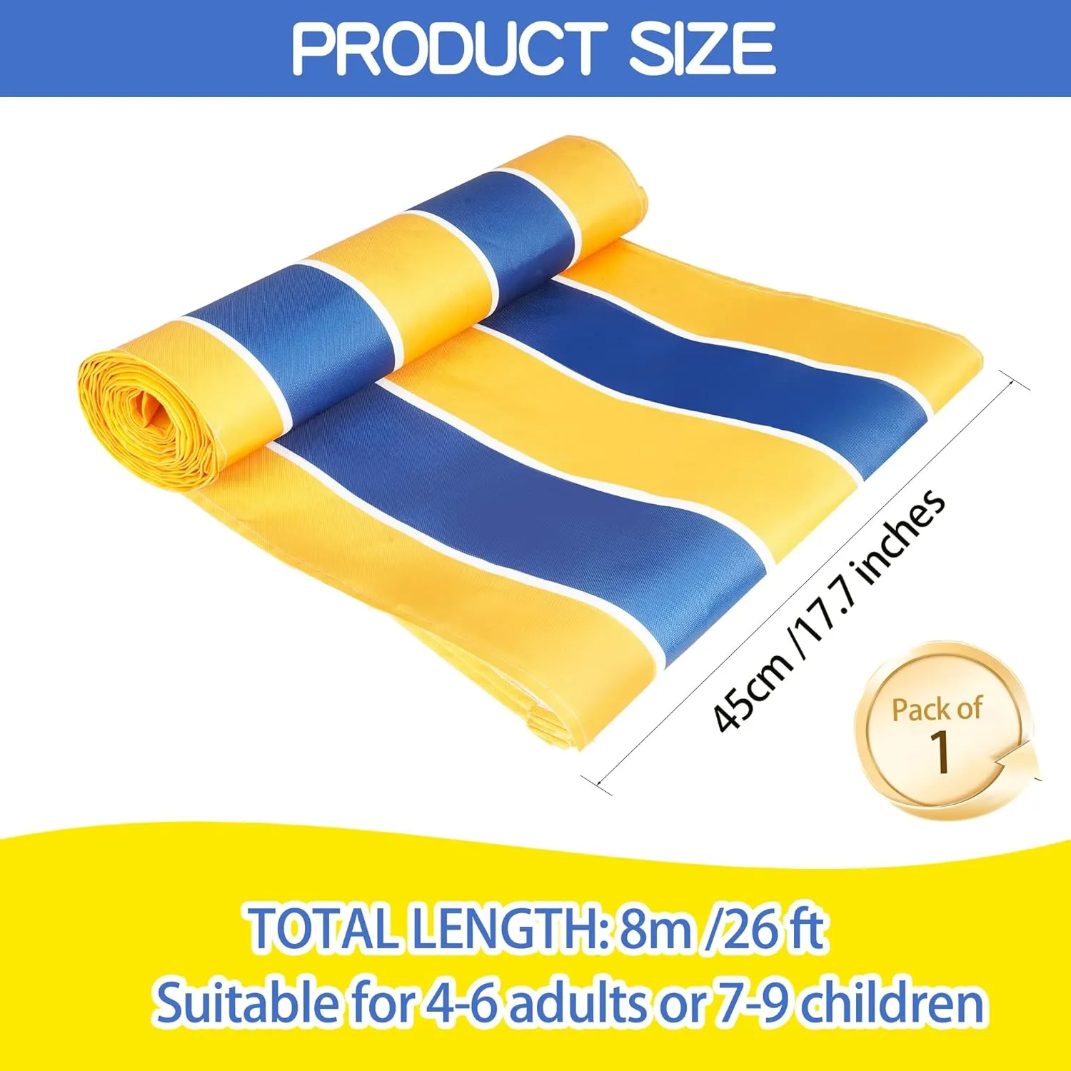 Team Building Games Teamwork Games for Working Adults, Group Activities Mat for School Students Teens, Field Day Games (26 ft, Pack of 1)