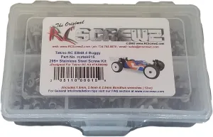 tek015 - Compatible with Tekno RC EB48.4 Electric Buggy (TKR8000) Stainless Steel Screw Kit
