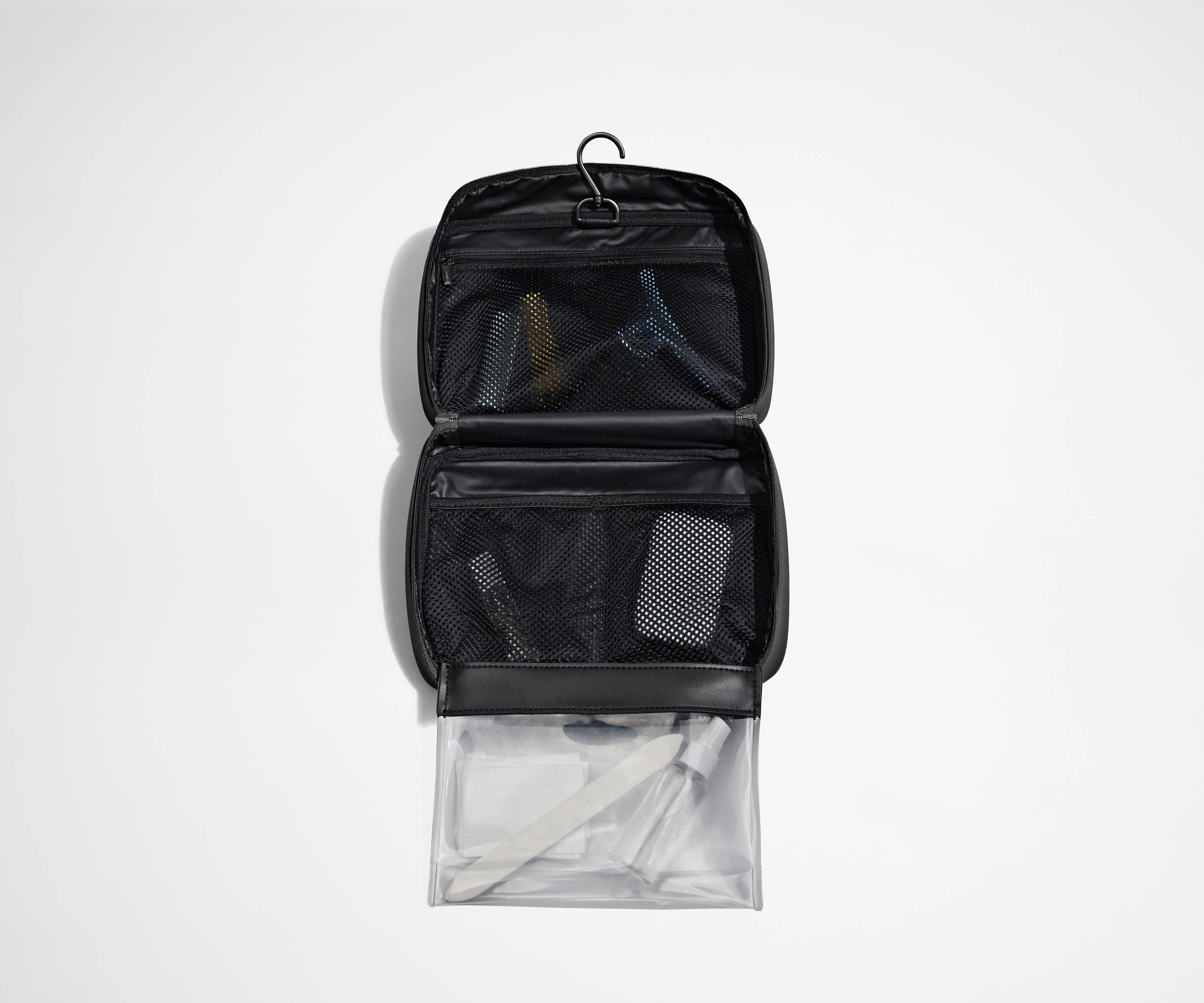 The Hanging Toiletry Bag in Jet Black