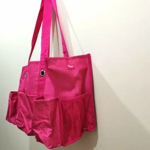 Thirty one Organizing Utility tote 31 gift shoulder bag in Pink Cross Pop