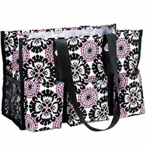 Thirty one Organizing Utility tote 31 gift shoulder bag in Pink Pop Medallion