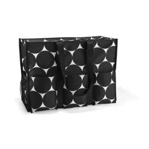 Thirty One Super Organizing Zip Top Utility tote bag 31 Gift in Big Dots