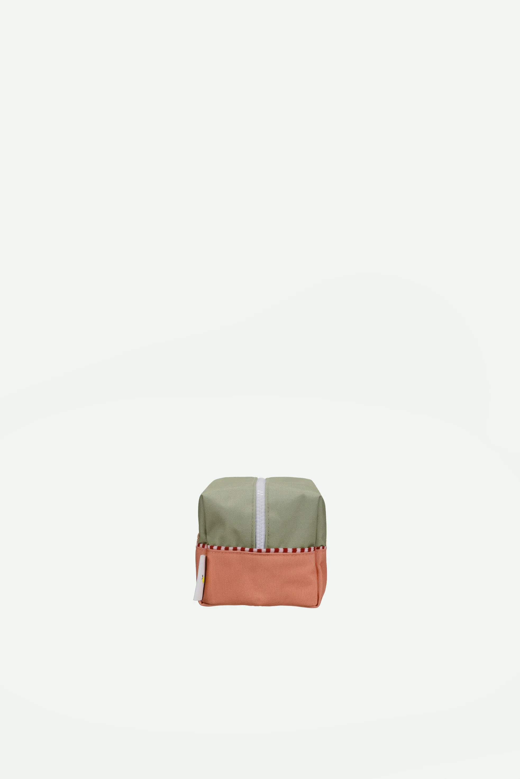 Toiletry bag | colourblocking | shark grey   coral pink