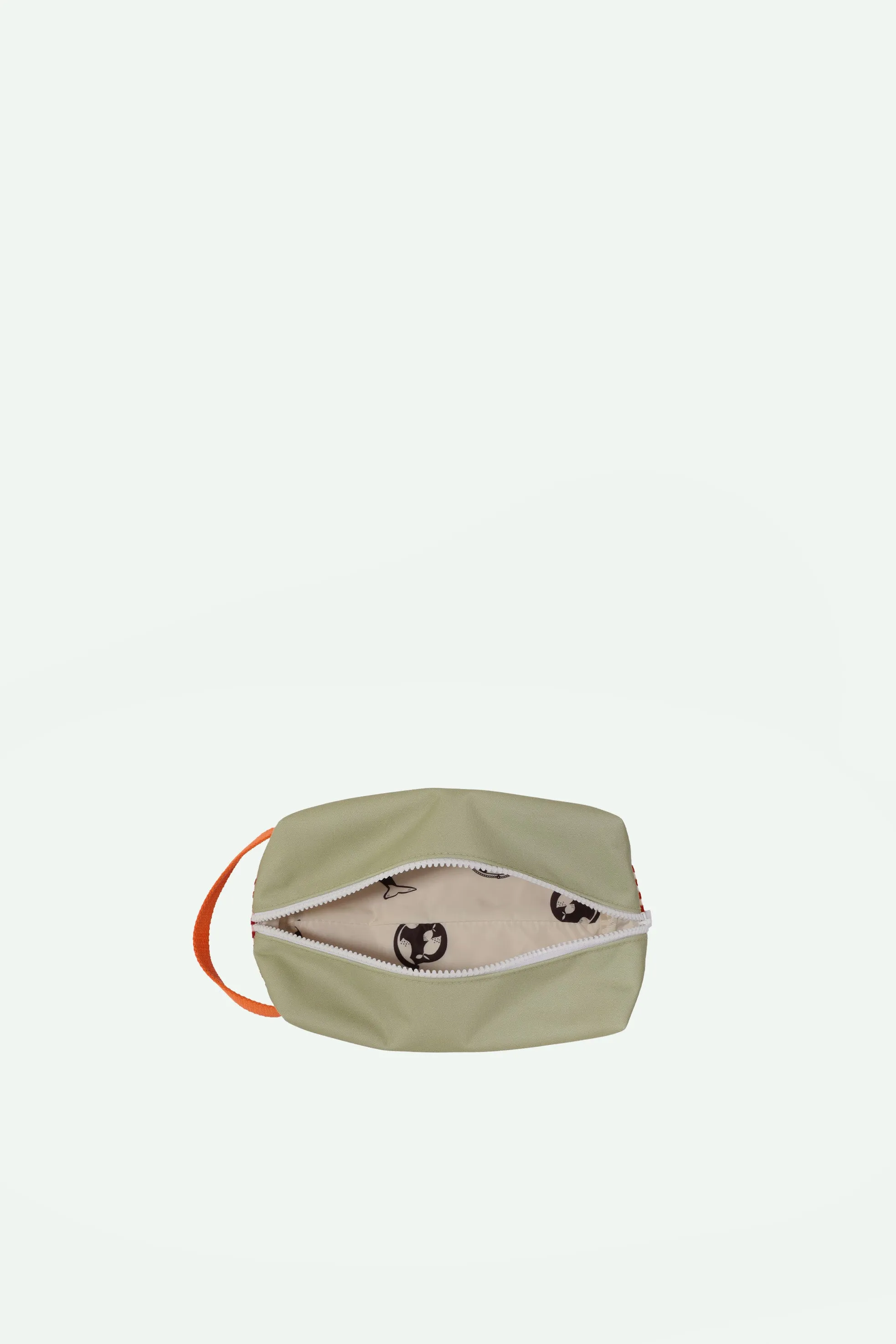Toiletry bag | colourblocking | shark grey   coral pink