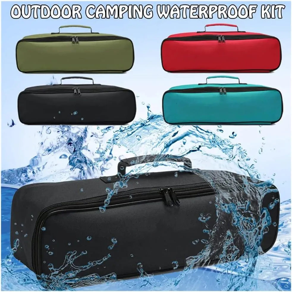 Tool Bag 18 Inch Waterproof Oxford Cloth Tool Tote Electrician Storage Bag Parts Bag for Screws Drill Bit Portable Organizer Pouch Case Green