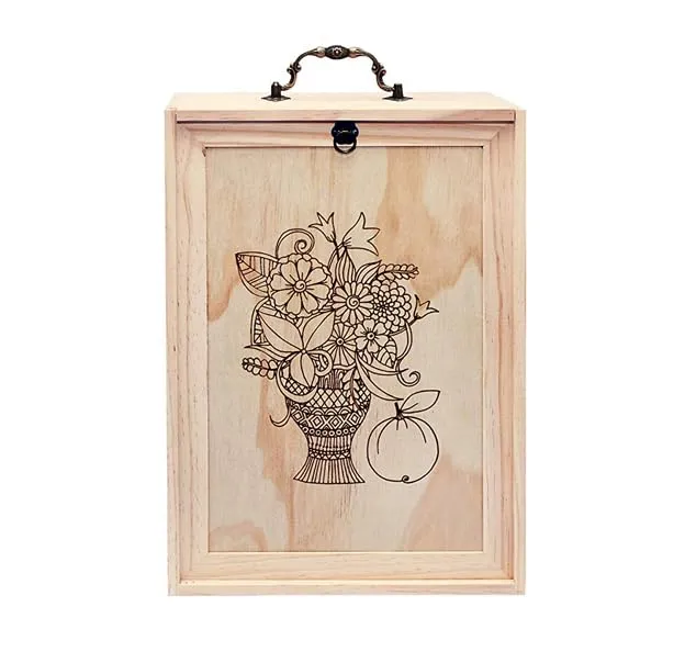 TORIBIO Essential Oil Box, Wooden Essential Oils Storage Holder Organizer for 96 Bottles, Holds 5 to 30 ml for Young Living & Doterra Bottles