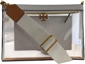 Tory Burch Women's 165834 Blake Clear Swingpack Crossbody Shoulder Bag (Clear Optic White)