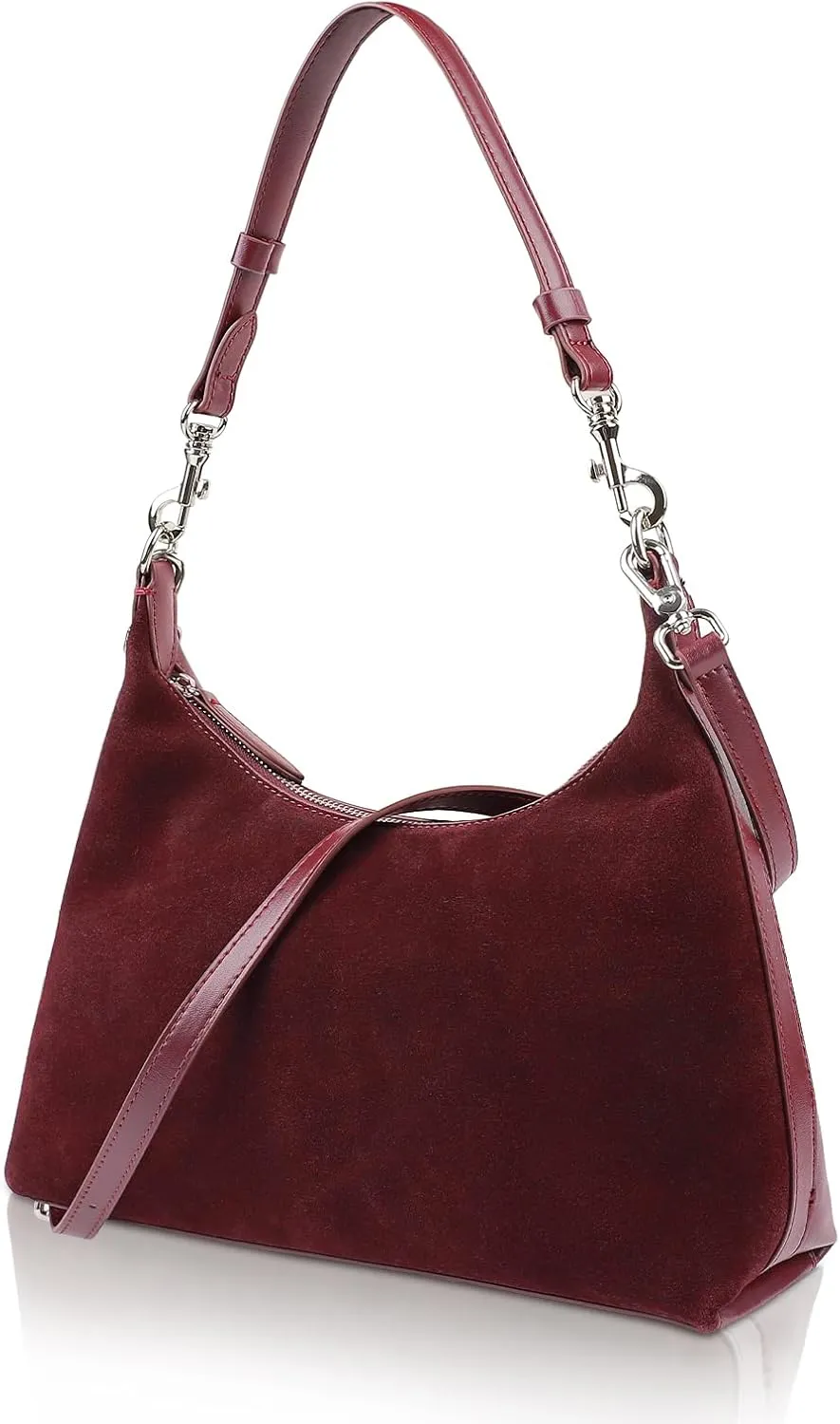 Tote Shoulder Bags for Women, Suede Forsted Cowhide Tote Crossbody Purses with 2 Removable Shoulder Straps
