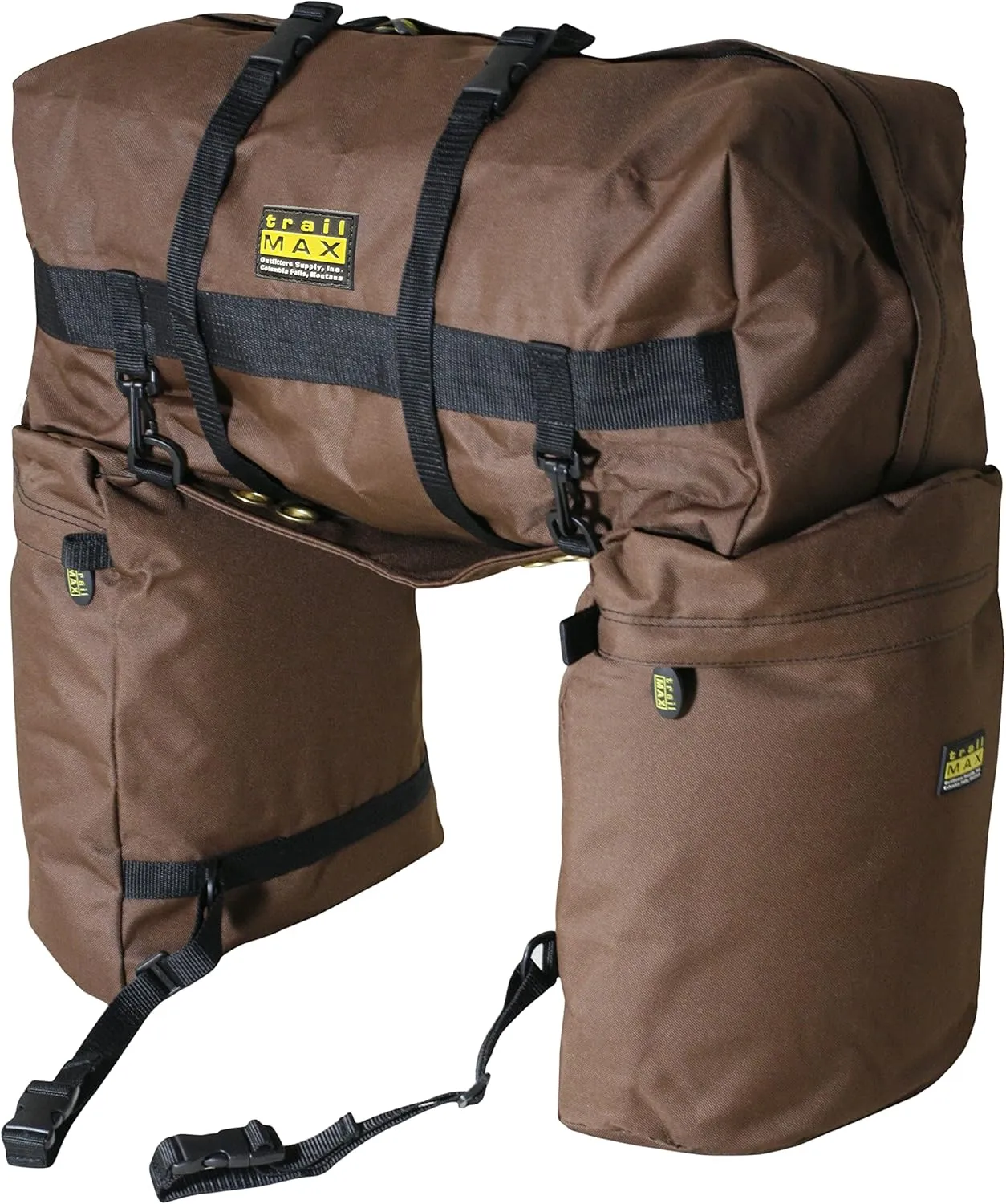 TrailMax Large Saddlebags for Trail Riding; Insulated Saddle Bags for Horses; Saddle Bags with Detachable Cantle Bag; Saddle Bag & Cantle Bag Set; Saddle Bags for Western & Endurance Saddles