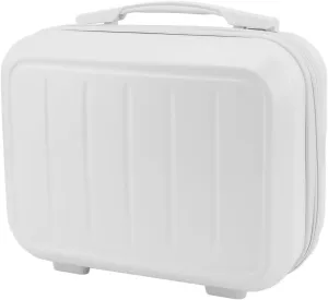 Travel Cosmetic Case, Fashionable 14in Cosmetic Bag for Travel (White)