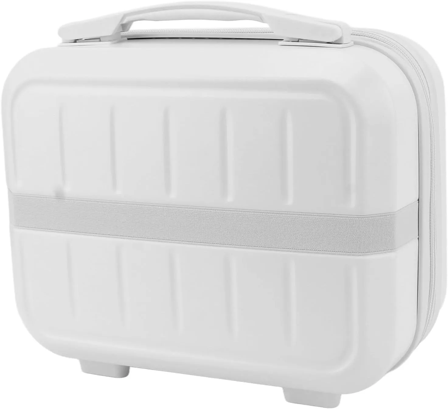 Travel Cosmetic Case, Fashionable 14in Cosmetic Bag for Travel (White)