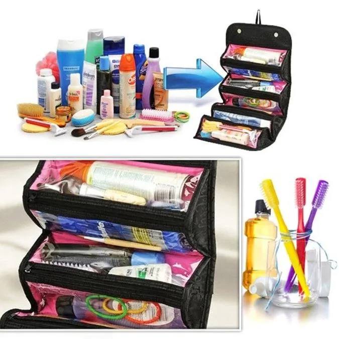 Travel Hanging Cosmetic Bag - Assorted Colors