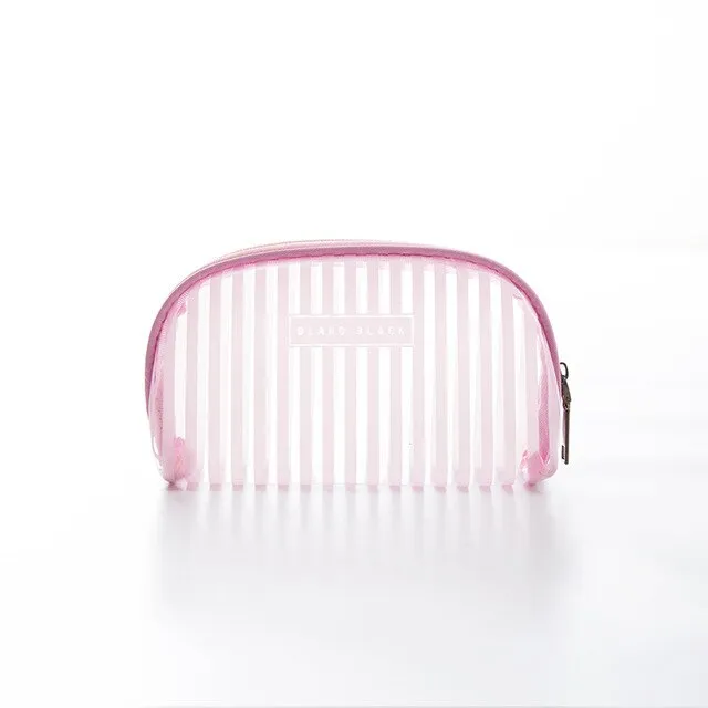 travel organizer transparent waterproof women makeup bag