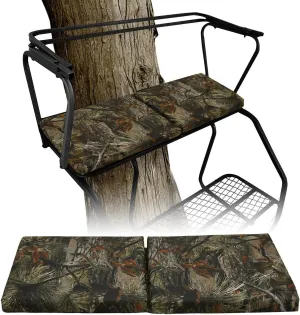 Tree Stand Seat Cushion - Hunting Tree Seat | 2 People Comfortable Tree Seat | Hunting Cushion Pad | Foldable Thick Replacement Treestand Seat for Hunting Camping | Outdoor Hunting Ladder Tree