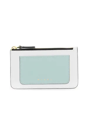 Tricolor Zippered Cardholder