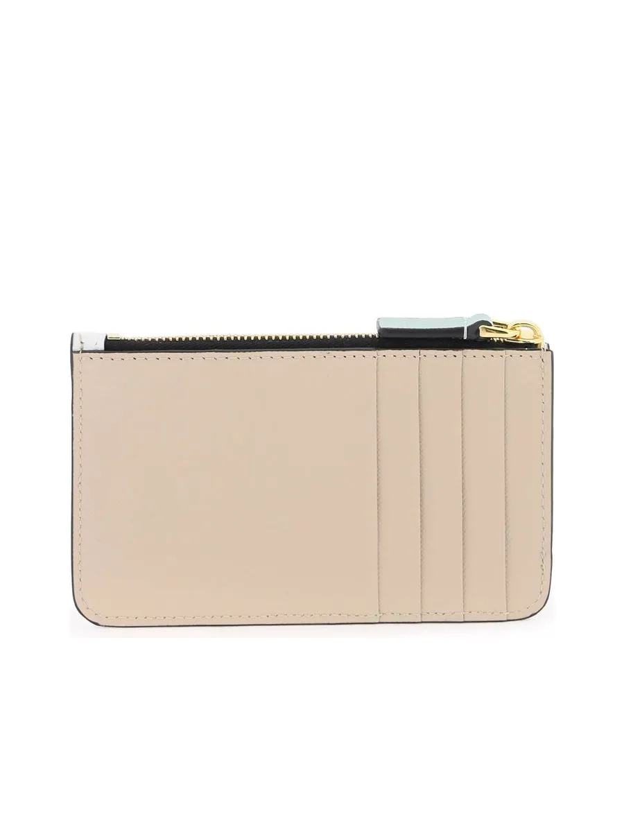 Tricolor Zippered Cardholder