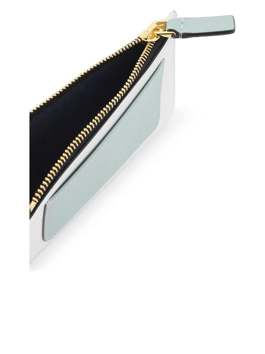 Tricolor Zippered Cardholder