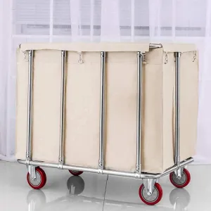 Trolley Rolling W?schesortierwagen W?schekorb auf R?dern Korb mit herausnehmbaren Taschen Gesamtkapazit?t 400L nützlich