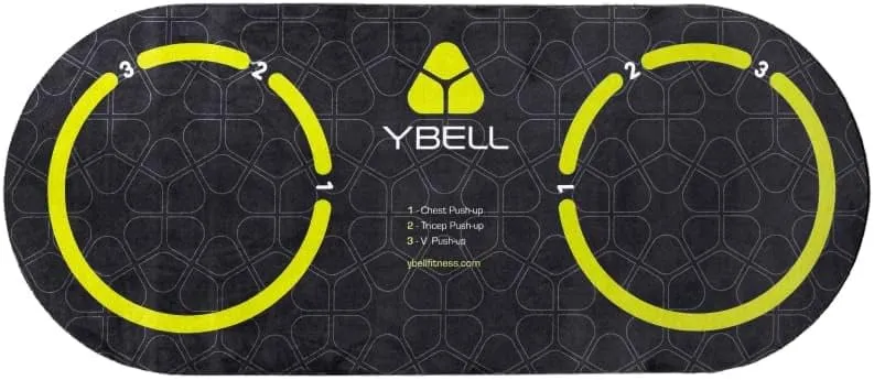 TRX YBell Compact Mat | Perfect Size For Your Ground-based Exercises and Core Workouts | Non-slip, Sweat Resistant and Easy to Clean