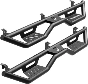 Tyger Auto Tyger Kobra Running Boards Compatible with 2005-2023 Toyota Tacoma | Double Cab | TG-KB2T25005 | Textured Black Drop Step Rail