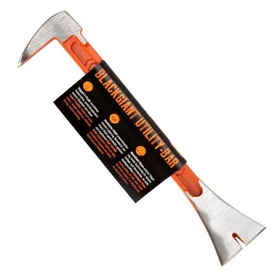 Ulility Bar and Nail Puller, Forged from One Piece, Finely Polished, Tempered and Hardened, Ultimate Tool for Prying, Scraping, Lifting, or Pulling, Made in Germany, 10 in.