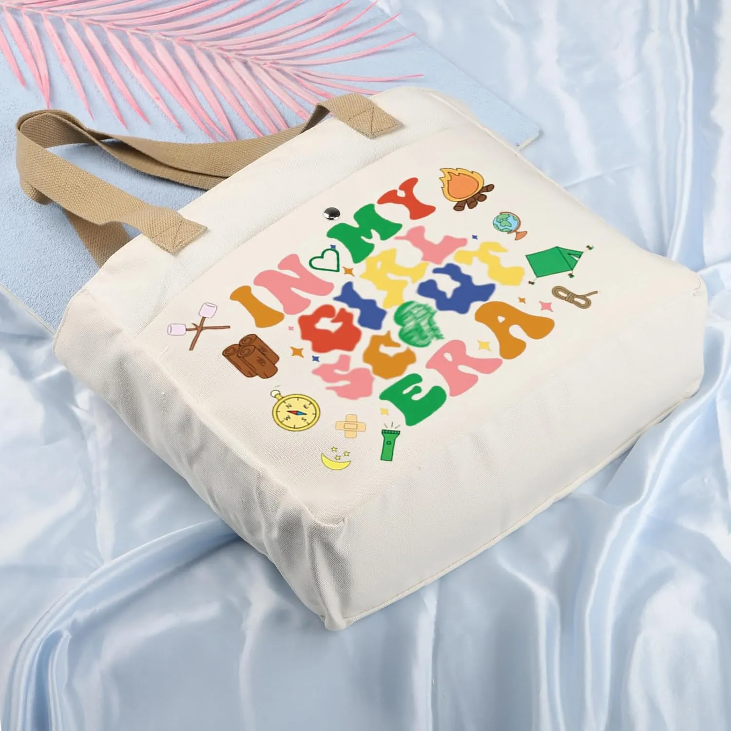 VAMSII Scout Gift Scout Cosmetic Makeup Bag Scout Troop Girl Gift Scout Leader Adventure Gift Scout Bridging Ceremony Gifts (ScoutBag2)