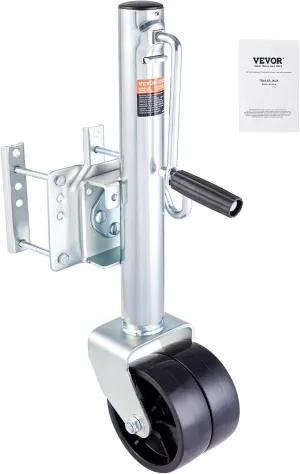 VEVOR Trailer Jack, Boat Trailer Jack 35.3 in, Bolt-on Trailer Tongue Jack Weight Capacity 2000 lb, with PP Wheel and Handle for Lifting RV Trailer, Horse Trailer, Utility Trailer, Yacht Trailer