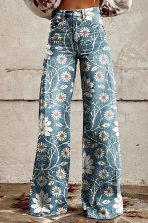 Victoria - Vintage Denim Boho Jeans