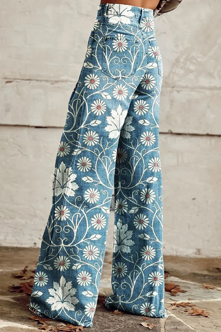 Victoria - Vintage Denim Boho Jeans