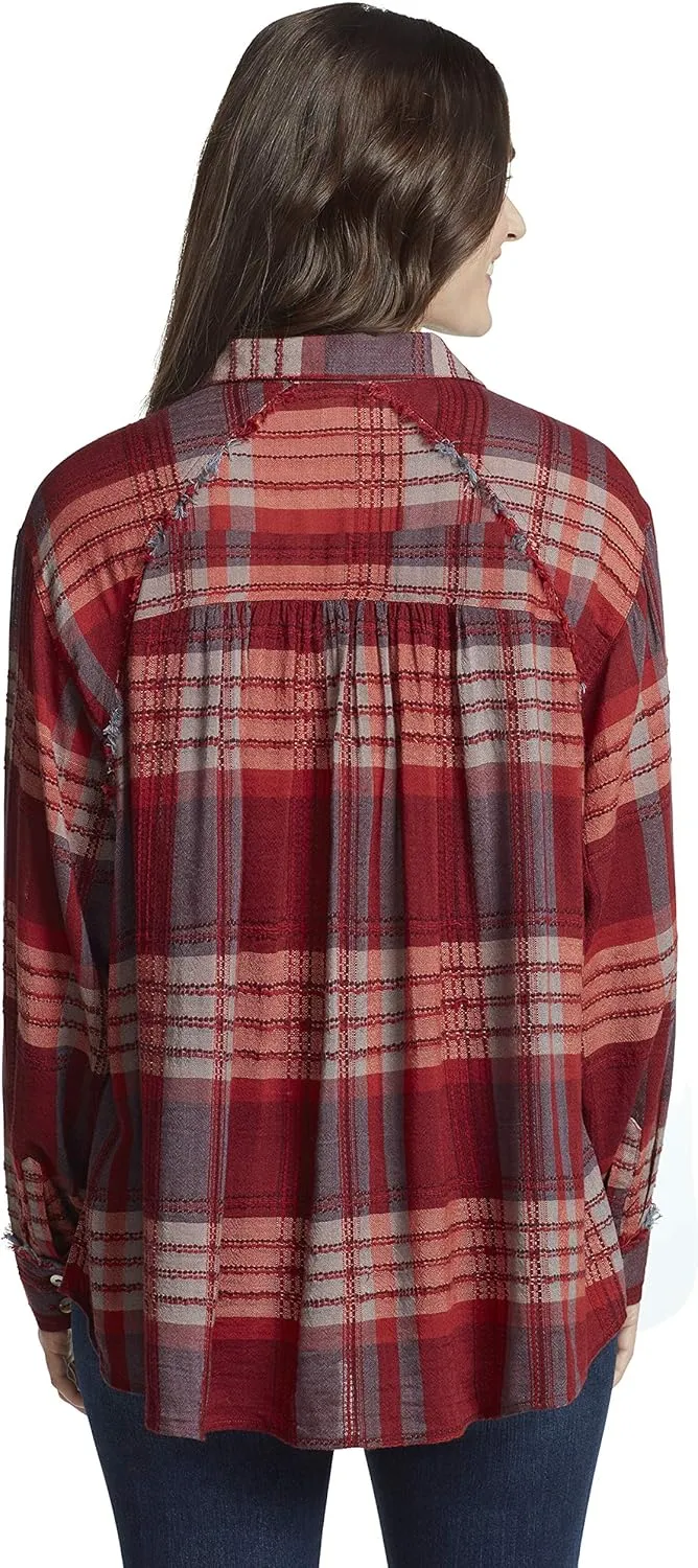 Vintage America Blues Women's Carrie Roll Sleeve Button Down Shirt