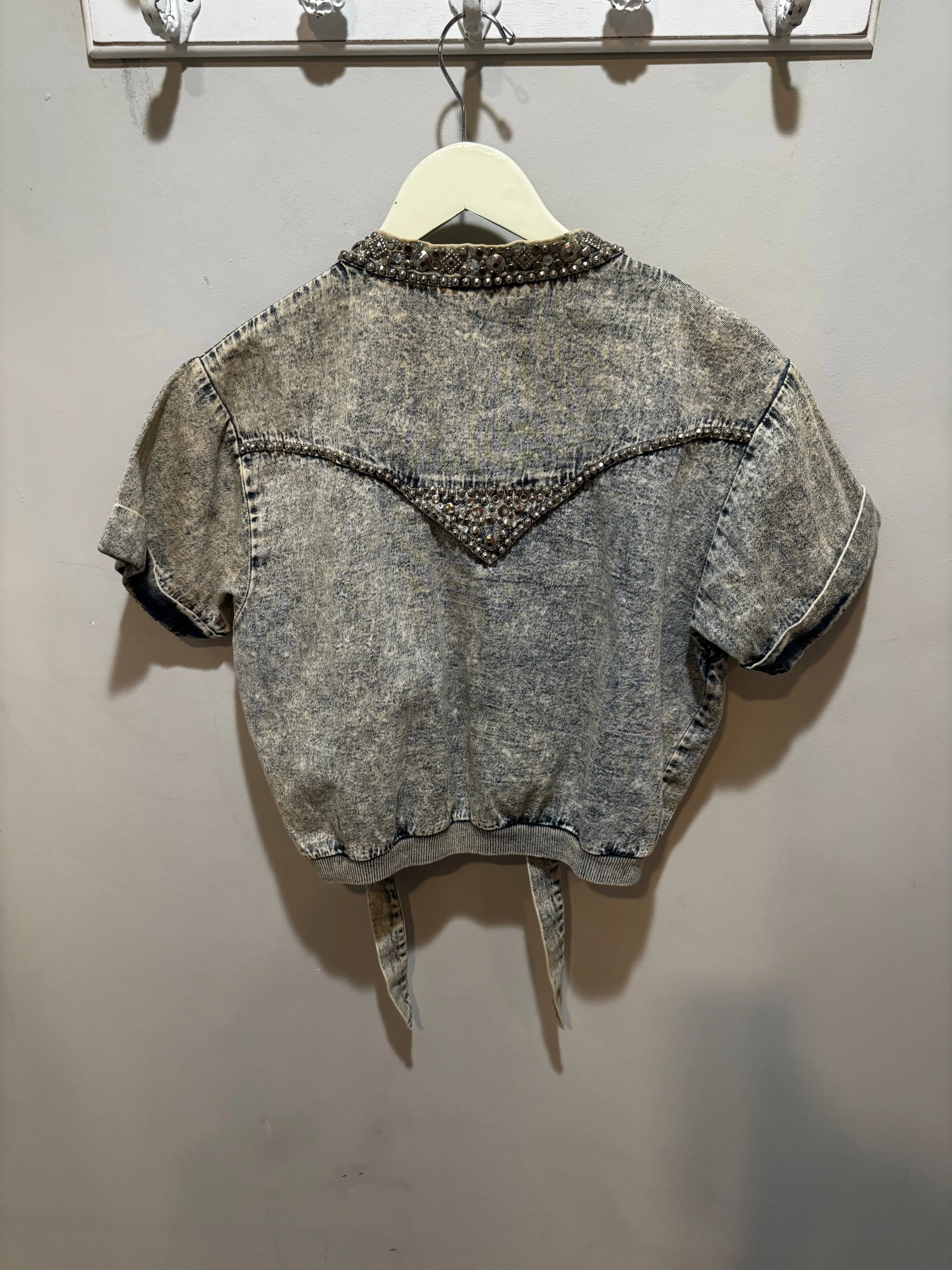 Vintage Prima Classe Denim Embellished Jacket