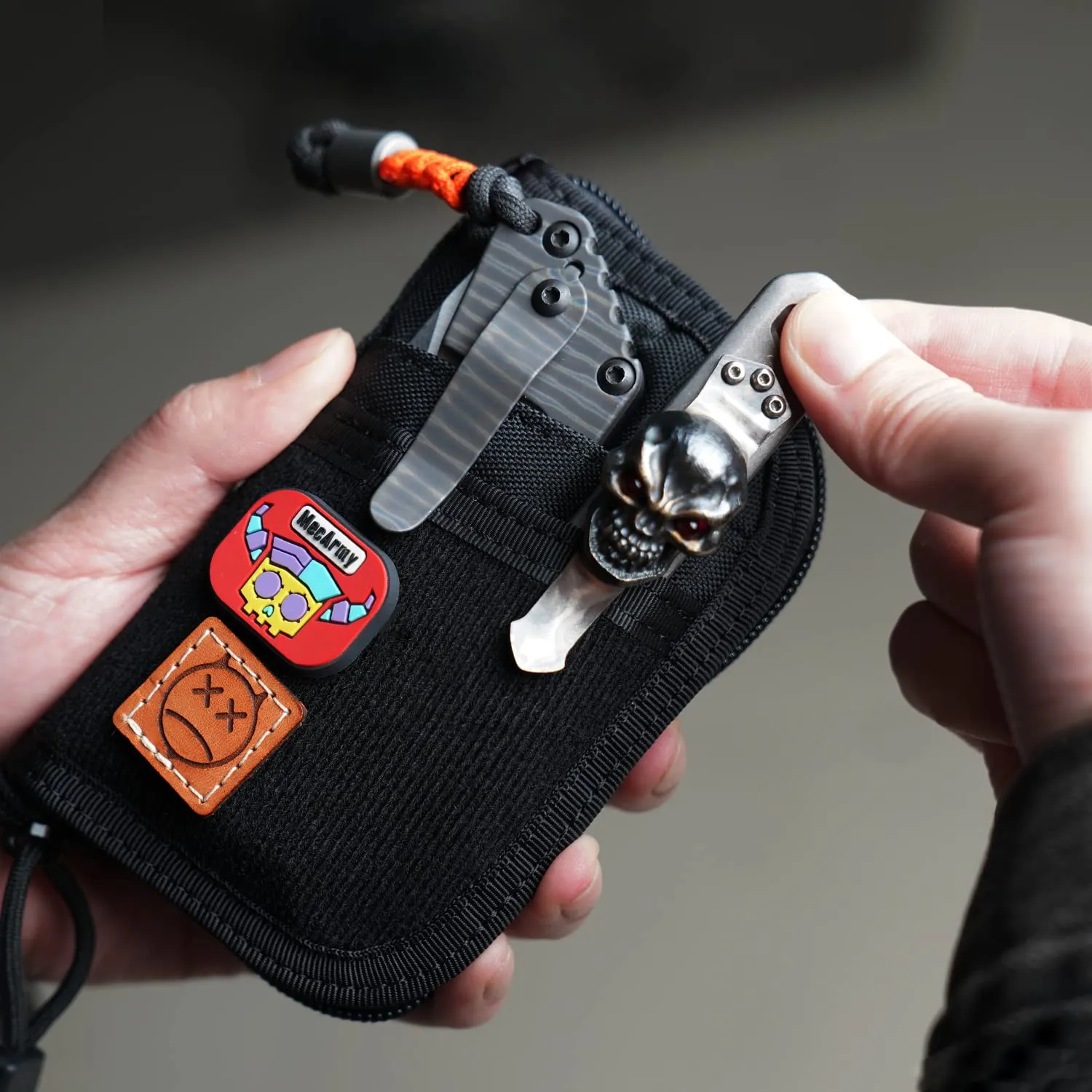 VIPERADE VE10 EDC Pouch, Pocket Organizer for Men, EDC Pocket Organizer, EDC Organizer Pouch with 7 Pockets, EDC Pouch Organizer, Utility EDC Pocket Pouch for Multitools, EDC Gears Black