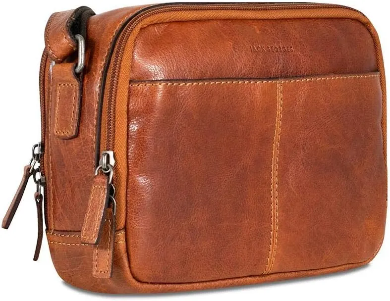Voyager Double Zippered Crossbody Bag #7195