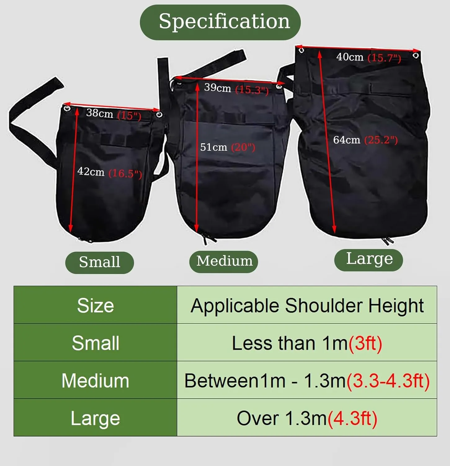 Washable Horse Diaper Equine Manure Bag, Lightweight Horse Poop Catcher Bag for Large Medium Small Equine, Parade/Barn Muck Organizer Container(Medium)