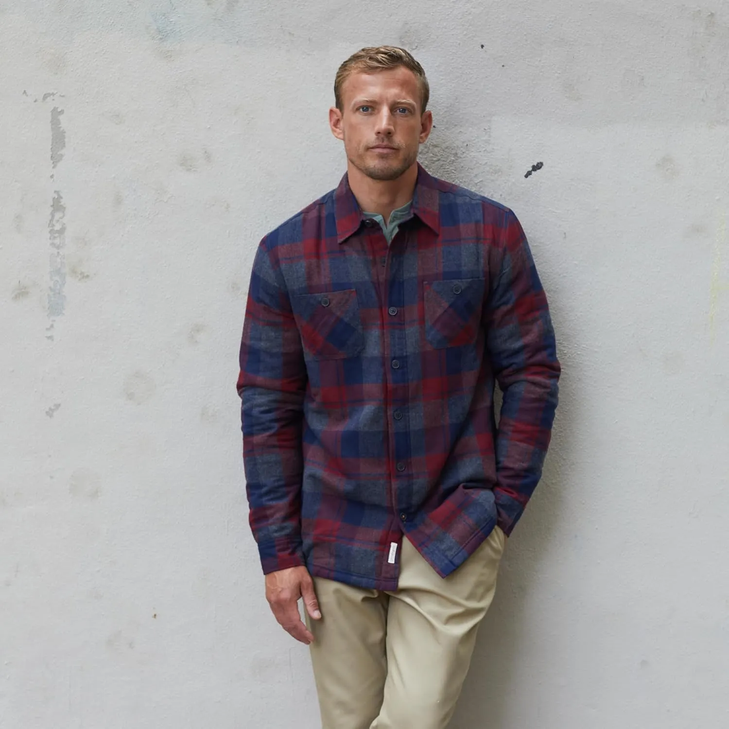Weatherproof Vintage Mens Hooded and Non-Hooded Sherpa Lined Soft Brushed Plaid Flannel Button-Down Shirt Jacket