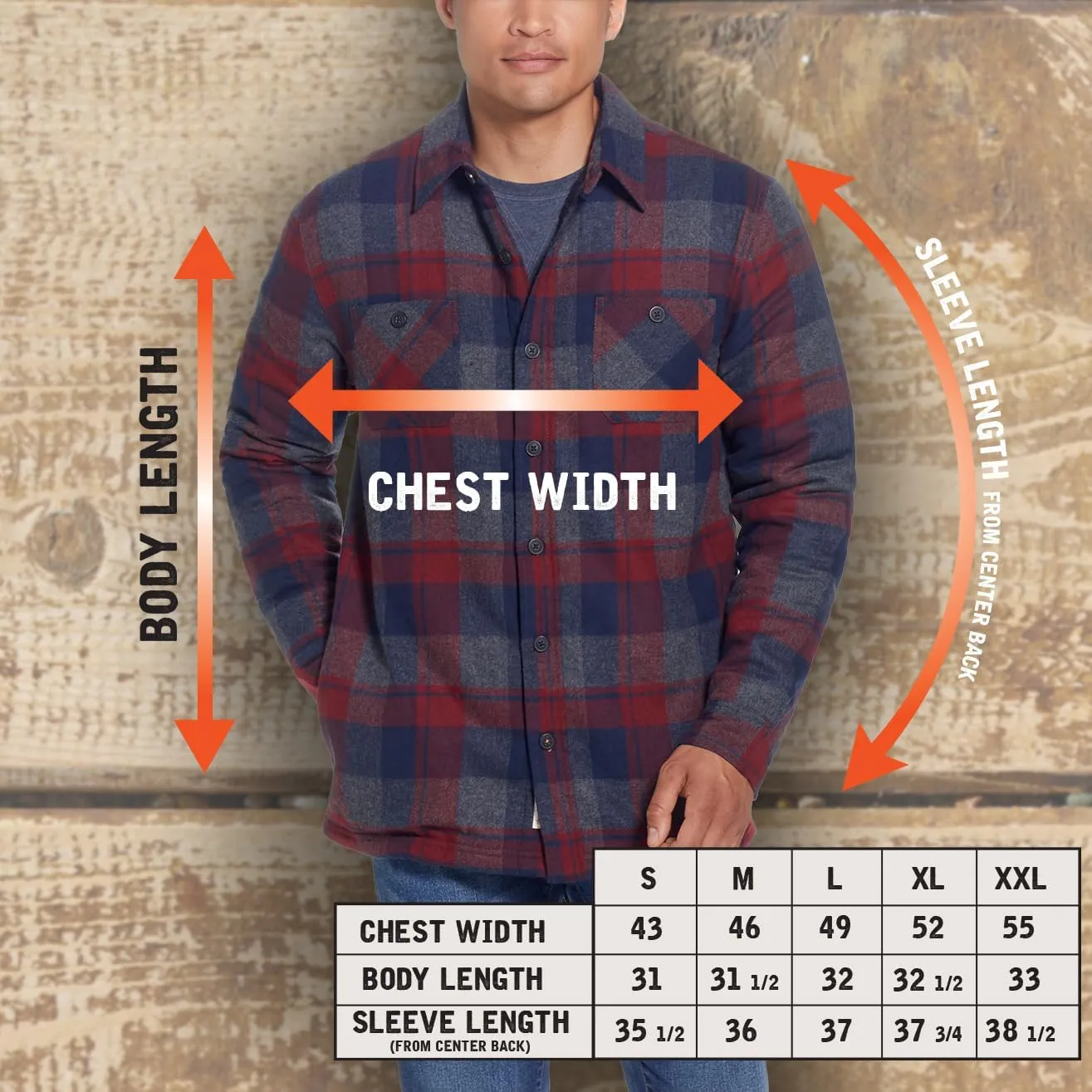 Weatherproof Vintage Mens Hooded and Non-Hooded Sherpa Lined Soft Brushed Plaid Flannel Button-Down Shirt Jacket
