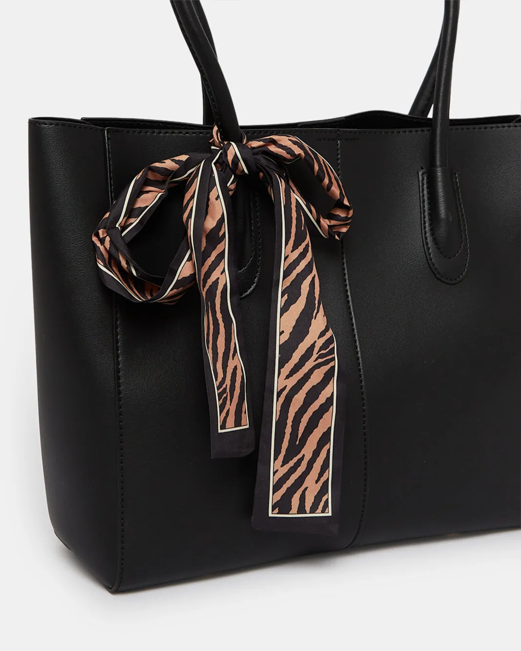 Women Black Embellished Tote Bag